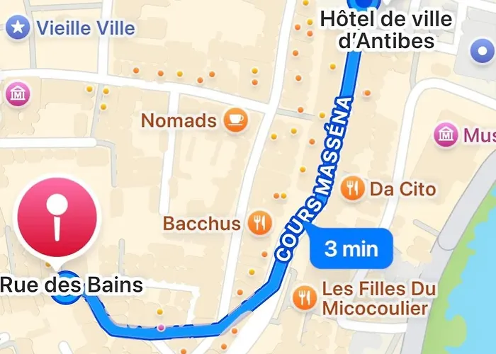 Lumineux Grand 2pieces Antibes, Vieil Lejlighed Antibes